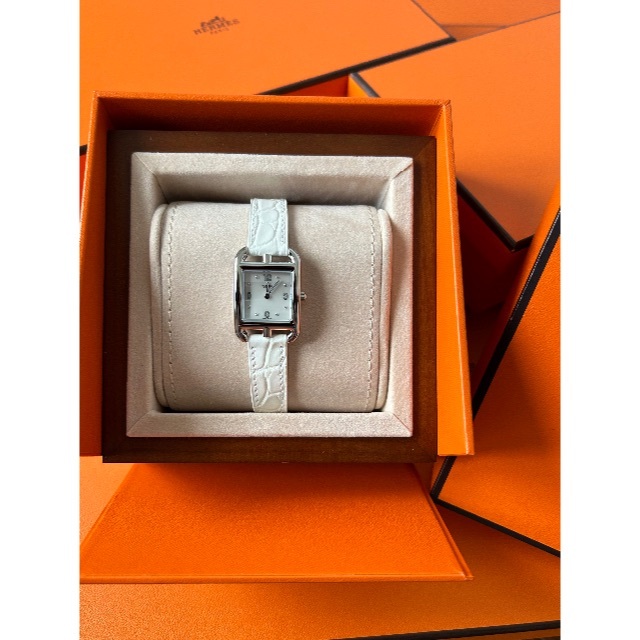 Hermes - 新品同様　エルメス　ケープコッド　シェル　ダイヤ　CC1.210a　腕時計