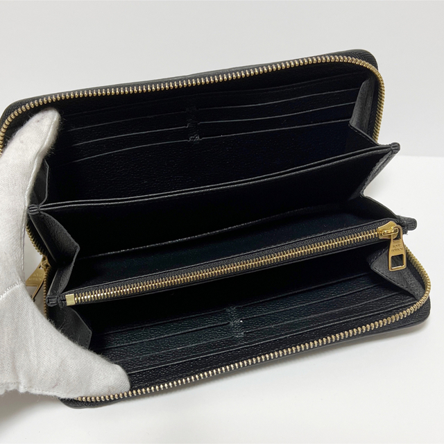美品✨LOUIS VUITTONルイヴィトン✨長財布 モノグラム アンプラント黒