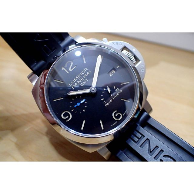 【超安い】 PANERAI/パネライ ルミノール1950 GMT/パワーリザーブ 3デイズ 腕時計(アナログ)