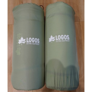 ロゴス(LOGOS)の【美品】LOGOS 55セルフインフレートマットDUO×２個(寝袋/寝具)