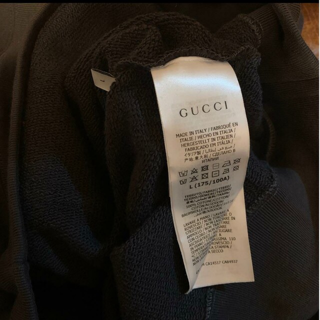 GUCCI 20SS ハワイアンブランドロゴプルオーバースウェットパーカー