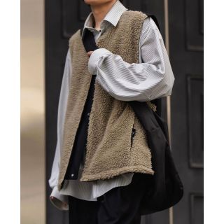 stein Wool Boa Reversible Vest 新品•未使用