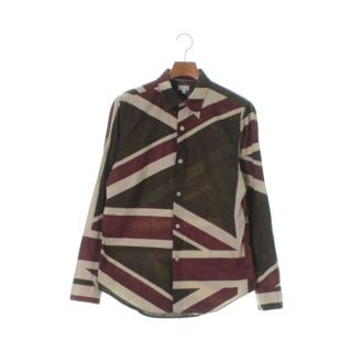 ポールスミス(Paul Smith)のPaul Smith カジュアルシャツ L カーキxベージュxエンジ(総柄) 【古着】【中古】(シャツ)