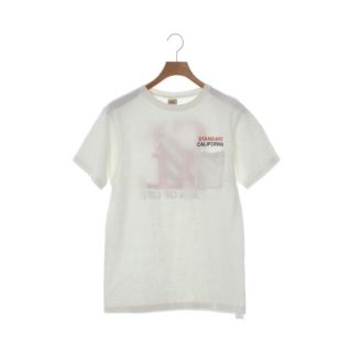 スタンダードカリフォルニア(STANDARD CALIFORNIA)のstandard california Tシャツ・カットソー M 白 【古着】【中古】(Tシャツ/カットソー(半袖/袖なし))