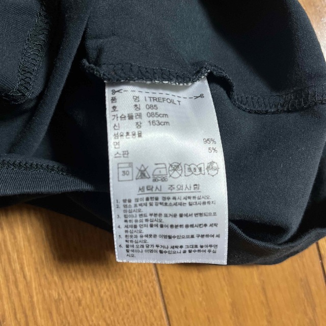 ✨️激レア✨️ adidas 韓国限定 パフスリーブ 半袖 Tシャツ ブラック