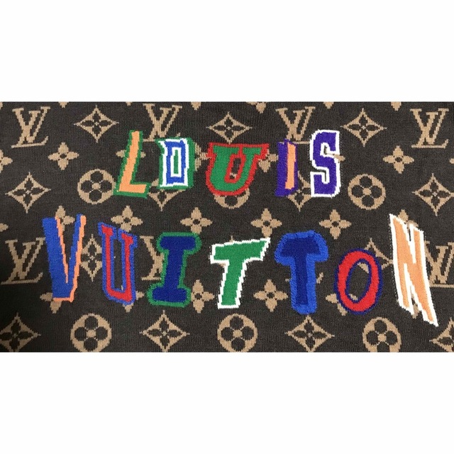 LOUIS VUITTON(ルイヴィトン)のルイヴィトン　モノグラムジップアップニットブルゾン メンズのジャケット/アウター(ブルゾン)の商品写真