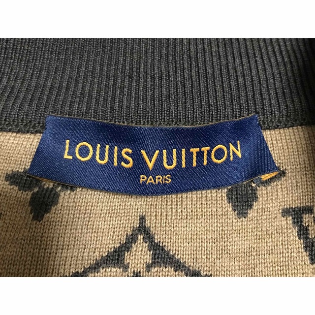 LOUIS VUITTON(ルイヴィトン)のルイヴィトン　モノグラムジップアップニットブルゾン メンズのジャケット/アウター(ブルゾン)の商品写真