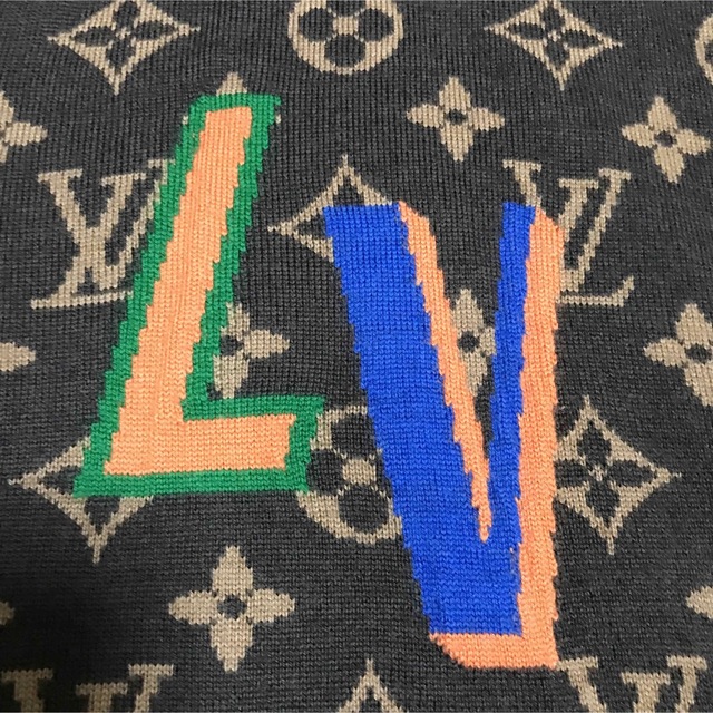 LOUIS VUITTON - ルイヴィトン モノグラムジップアップニット LOUIS VUITTON - ルイヴィトン モノグラムジップアップニット