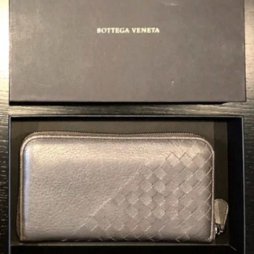 Bottega Veneta(ボッテガヴェネタ)の稀少品⭐︎レア⭐︎ボッテガヴェネタ　長財布　グレージュ　保存袋　専用箱　送料無料 レディースのファッション小物(財布)の商品写真