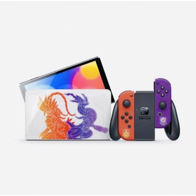 Nintendo Switch(ニンテンドースイッチ)の【新品未開封】Nintendo Switchスカーレット・バイオレットED エンタメ/ホビーのゲームソフト/ゲーム機本体(家庭用ゲーム機本体)の商品写真