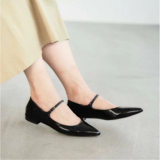 ルタロン(Le Talon)の【新品】Le Talon ルタロン ポインテッドワンストラップフラット 23.5(ハイヒール/パンプス)