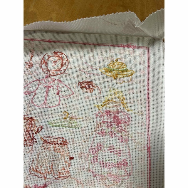 刺繍完成品額入り kidsroom 女の子 3