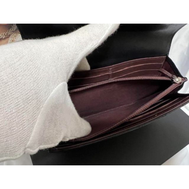 CHANEL(シャネル)のCHANEL マトラッセ フラップ長財布 ラムスキン シルバー金具 レディースのファッション小物(財布)の商品写真