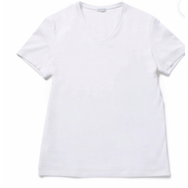 干場企画　＋CLOTHET VネックTシャツ  ホワイト   メンズのトップス(Tシャツ/カットソー(半袖/袖なし))の商品写真