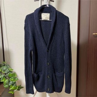 アバクロンビーアンドフィッチ(Abercrombie&Fitch)のAbercrombie＆fitch アバクロ カーディガン 紺色(カーディガン)