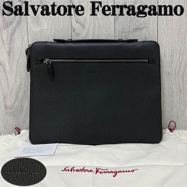 Salvatore Ferragamo - 極美品♡高級ライン♡サルヴァトーレ フェラガモ レザー ビジネスバッグ