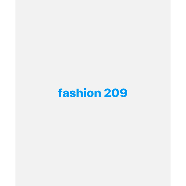 fashion 209