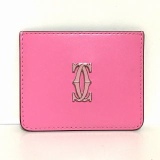 カルティエ(Cartier)のカルティエ カードケース美品  ピンク(名刺入れ/定期入れ)