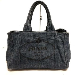 プラダ(PRADA)のプラダ トートバッグ CANAPA ブルー デニム(トートバッグ)