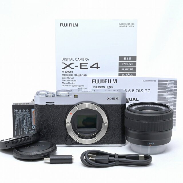 FujifilmX-E4 xc15-45レンズキット、xf27mmf2.8rwr（おまけ付き）