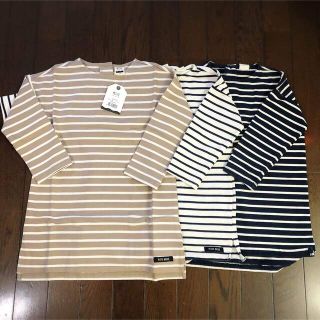 韓国子供服 ボーダー長袖ワンピース 新品1+中古2(ワンピース)