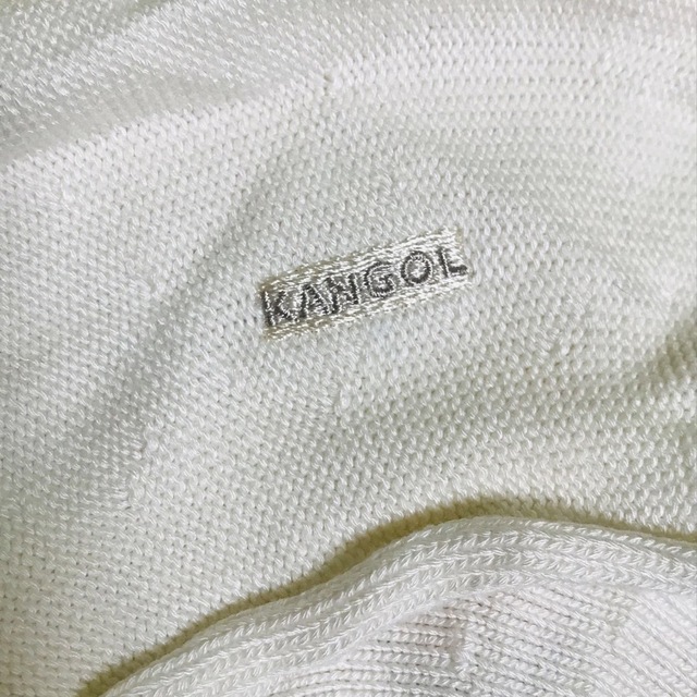 KANGOL(カンゴール)のKANGOL カンゴール バンブーベレット ベレー帽 アイボリー 未使用品 レディースの帽子(ハンチング/ベレー帽)の商品写真