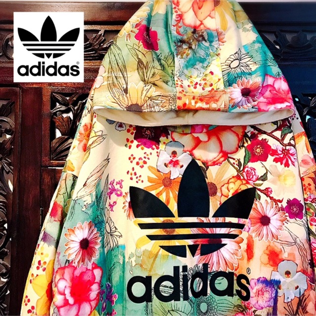 adidas アディダス ファーム コラボ ジャージ パーカー トレーナー スウェット 花柄の通販 by ショップ｜アディダスならラクマ