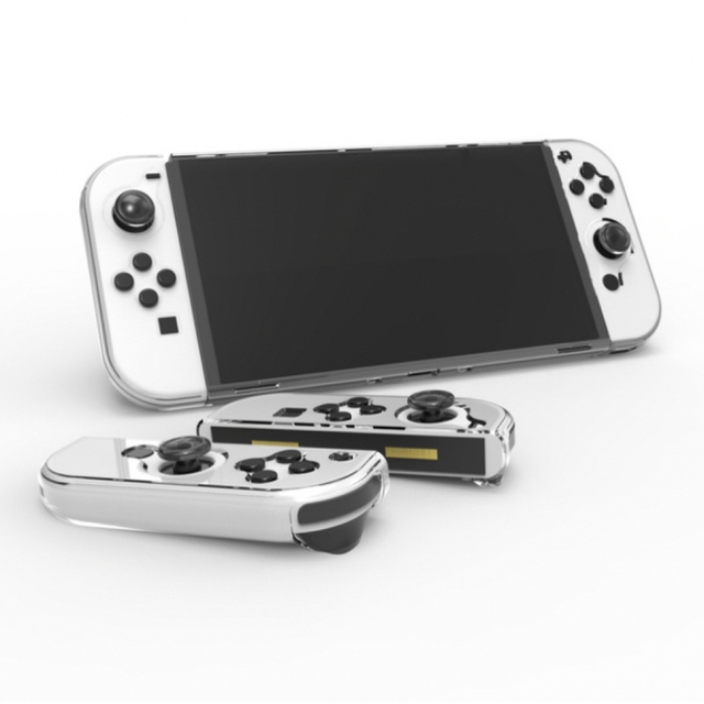 Nintendo Switch(ニンテンドースイッチ)の【有機EL ドック対応】ニンテンドーかスイッチ 本体カバー Joy-Conカバー エンタメ/ホビーのゲームソフト/ゲーム機本体(携帯用ゲーム機本体)の商品写真