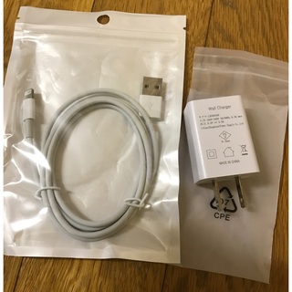iPhone 充電ケーブル　ライトニングケーブル usbアダプタ コード 充電器(バッテリー/充電器)