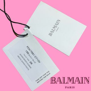 BALMAIN - 【新品特価/定価13.7万円】BALMAIN バイカー ブルーデニム