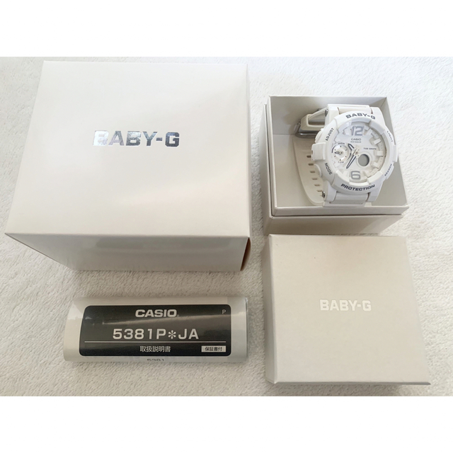 Baby-G 白 カシオ CASIO 腕時計 内箱・外箱・取扱説明書・保証書付き | フリマアプリ ラクマ