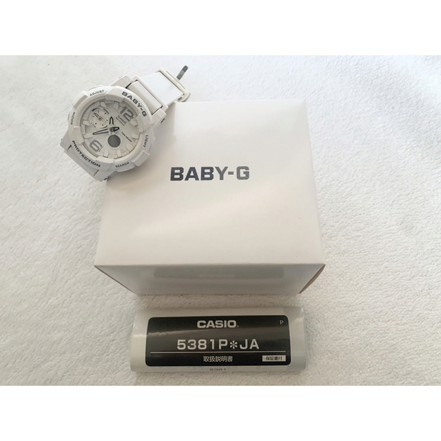 Baby-G 白 カシオ CASIO 腕時計 内箱・外箱・取扱説明書・保証書付き