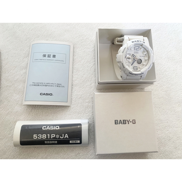 Baby-G 白 カシオ CASIO 腕時計 内箱・外箱・取扱説明書・保証書付き