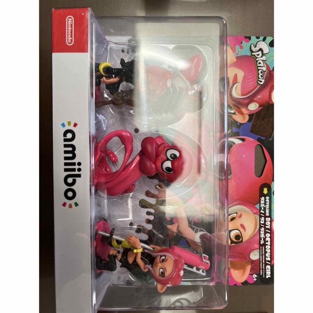 フィギュアスプラトゥーン　amiibo　アミーボ　トリプルセット　タコ　ボーイ　ガール