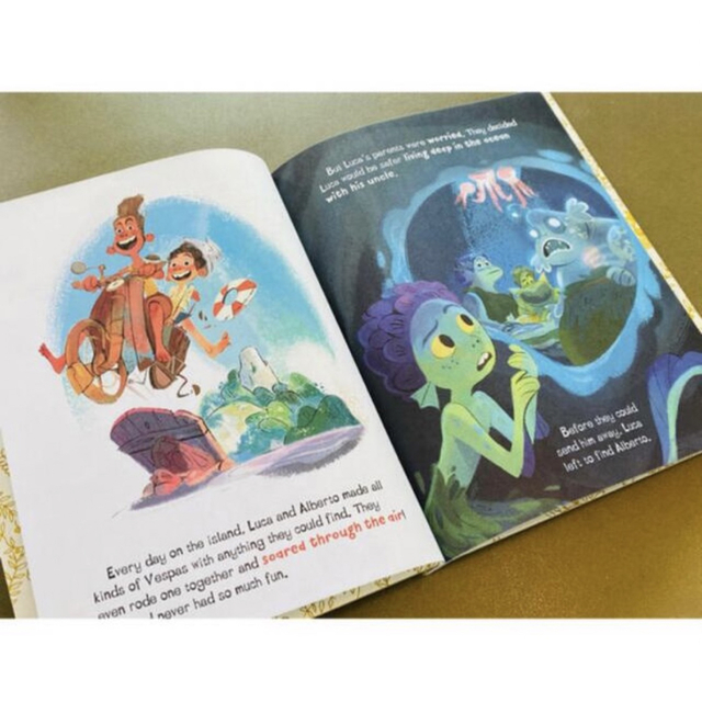 Disney(ディズニー)のディズニー英語絵本　キッズ洋書　ピクサー　ストーリーブック　LUCAあの夏のルカ エンタメ/ホビーの本(絵本/児童書)の商品写真