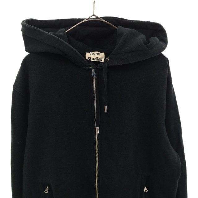 Acne Studios(アクネストゥディオズ)のAcne Studios アクネ スティディオス JOHNA HOOD ジップアップパーカー ブラック メンズのトップス(パーカー)の商品写真