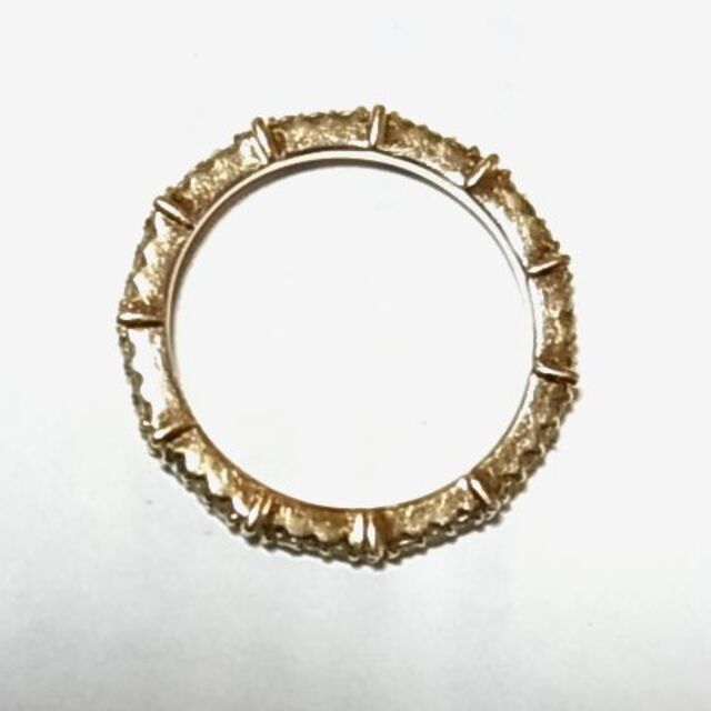 COCOSHNIK(ココシュニック)のCOCOSHNIKココシュニックK10金フルエタニティ ダイヤモンド リング8号 レディースのアクセサリー(リング(指輪))の商品写真