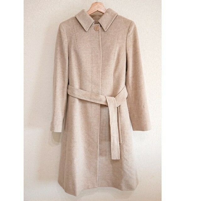 週末お値下げ MaxMara バージンウール ロングコート 【オープニング