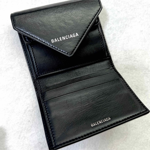 箱付✨BALENCIAGA  バレンシアガ　財布　三つ折り　ミニウォレット　黒 2