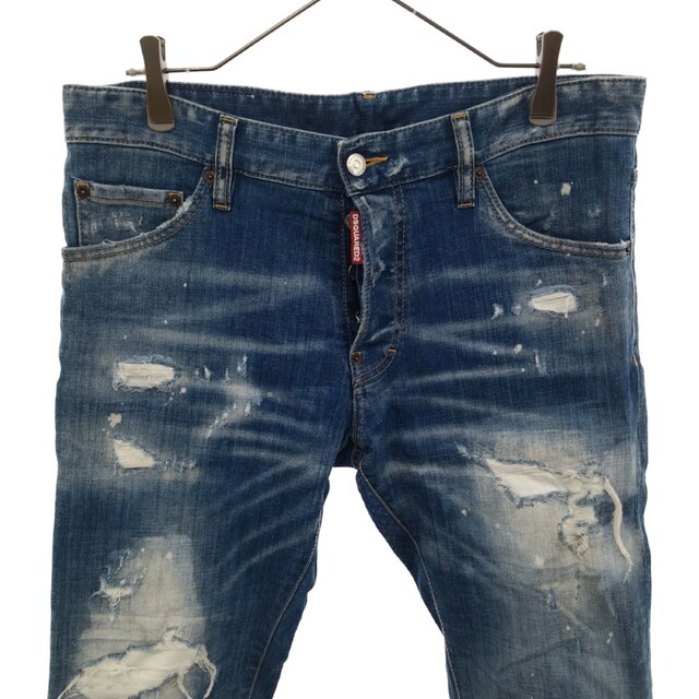 DSQUARED2(ディースクエアード)のDSQUARED2 ディースクエアード 21SS white spots cool guys jeans ダメージ加工 スキニー デニムパンツ インディゴ S79LA0021 メンズのパンツ(デニム/ジーンズ)の商品写真