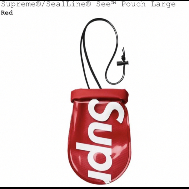 Supreme SealLine See Pouch Large RED