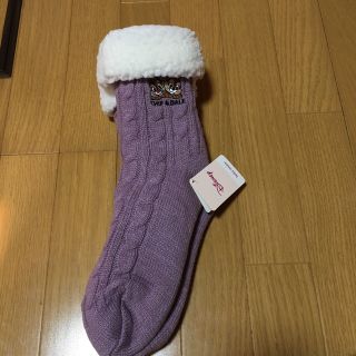 チュチュアンナ(tutuanna)のチップ&デール刺繍ボアルームソックス(ソックス)