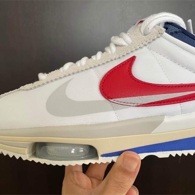 sacai × Nike Zoom Cortez, White / Red