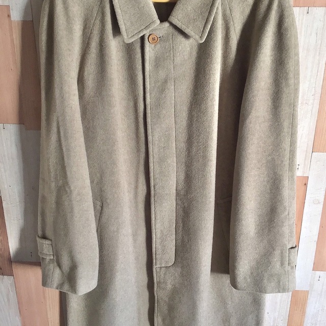 希少カラー】古着 vintage ラグランコート カシミヤ混 日本製 人気新品