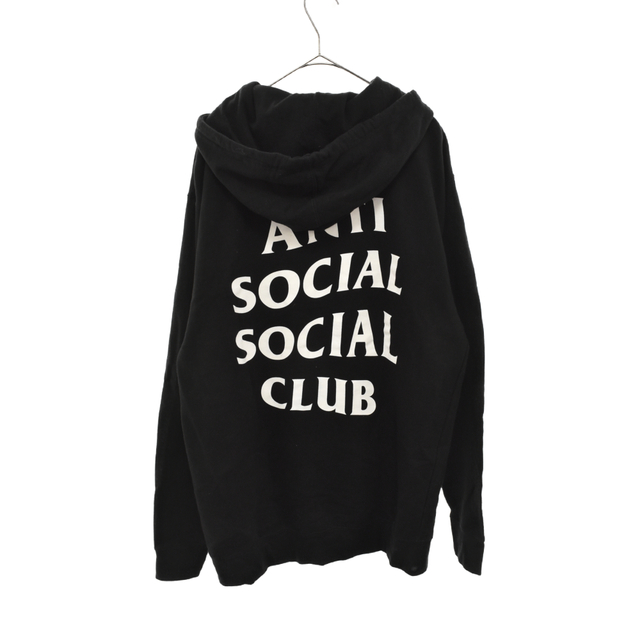 ANTI SOCIAL SOCIAL CLUB アンチソーシャルソーシャルクラブ サイドロゴプリントプルオーバーパーカー ブラック SS4500P