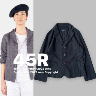 45R フォーティーファイブ アール ジャージ フラノのジャケット 3