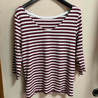 ギャップ(GAP)の【値下げ】《新品》GAP TシャツスーピマコットンサイズL  重ね着インナーにも(Tシャツ(長袖/七分))