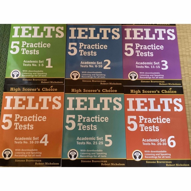 【アカデミック6冊】IELTS 5 practice tests