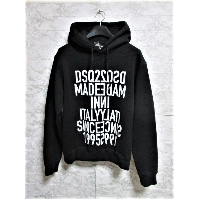 DSQUARED2 - ☆ディースクエアード ロゴ プリント フーディー 裏起毛 パーカー/メンズ☆新品