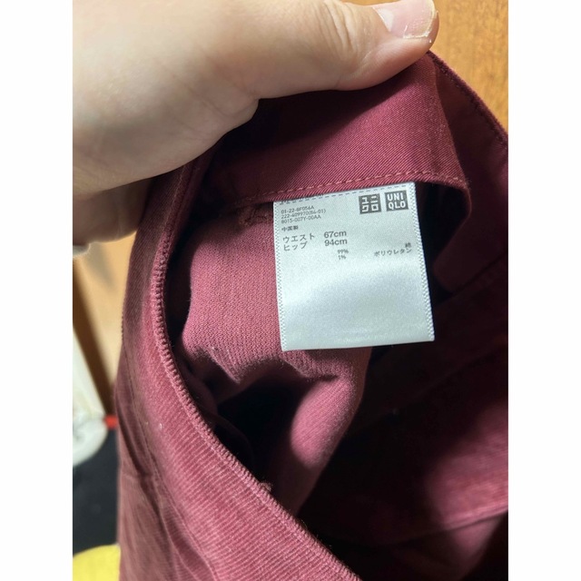 UNIQLO(ユニクロ)のUNIQLO 台形スカート ワインレッド レディースのスカート(ひざ丈スカート)の商品写真